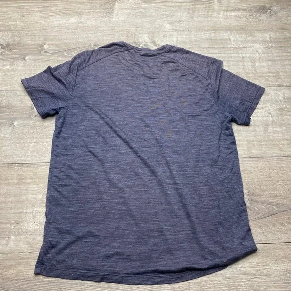 Icebreaker Shirt Cool-Lite Mens Large Purple Merino Wool Blend Short Sleeve Tee - Picture 7 of 10